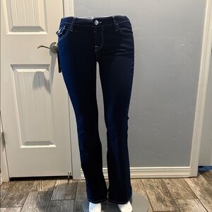True Religion Women's Navy Boot Cut Jeans